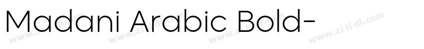 Madani Arabic Bold字体转换
